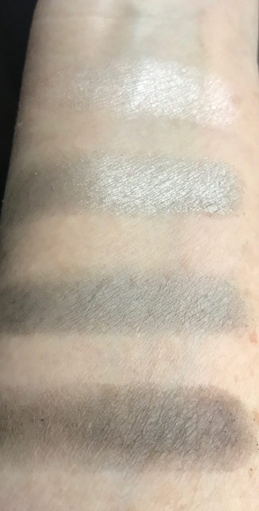 swatches 03 Down To Earth Eye Quad, The Body Shop, neversaydiebeauty.com