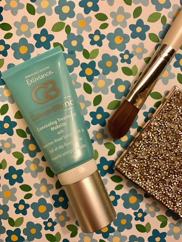 Exuviance CoverBlend Concealing Treatment Makeup SPF 30 tube, neversaydiebeauty.com