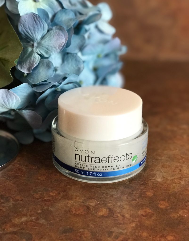 Avon NutraEffects Active Seed Complex Hydration Gel Night Cream, neversaydiebeauty.com