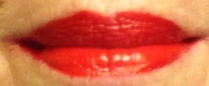 Milani Lip Intense Red Extreme lip swatch