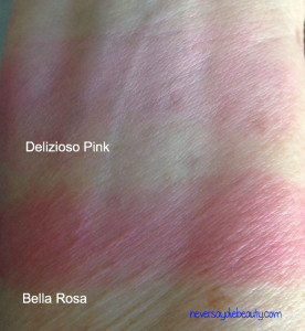 Milani Baked Blush, Delizioso Pink, Bella Rosa