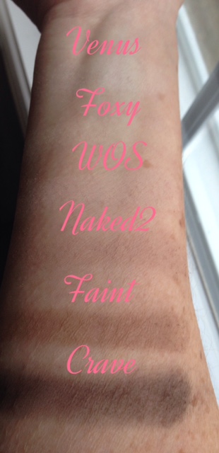 eyeshadow swatches