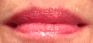 lips swatch, candy pink