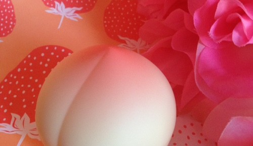 Tony Moly Peach Anti-aging Hand Cream in a peach shaped jar, neversaydiebeauty.com