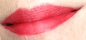 Osmosis lipstick Sassy swatch neversaydiebeauty.com @redAllison
