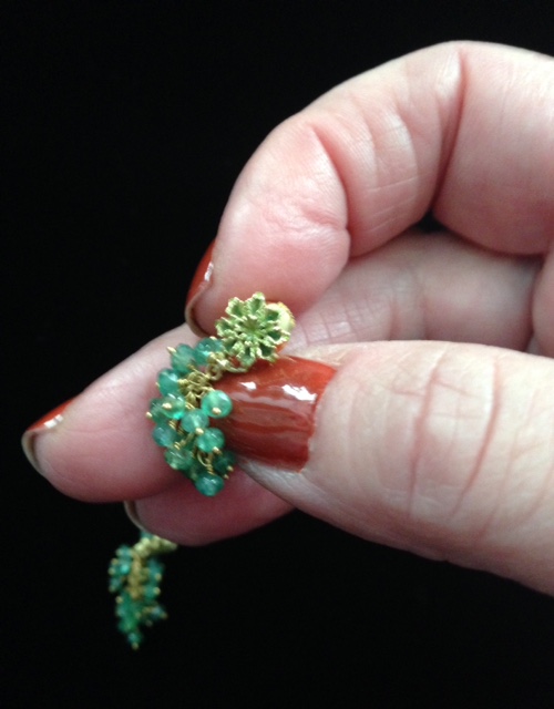 emerald earrings from Fragments neversaydiebeauty.com @redAllison