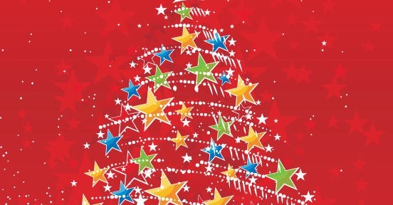 abstract Christmas tree drawing