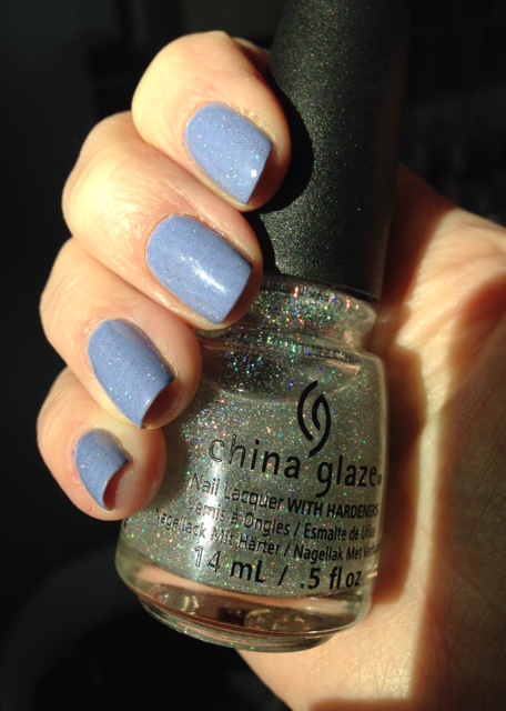 Ciate Double Bubblegum & China Glaze Fairy Dust nails in sunlight neversaydiebeauty.com @redAllison