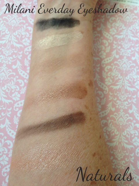 Milani Everyday Eyeshadow Collections, Naturals, swatches neversaydiebeauty.com @redAllison