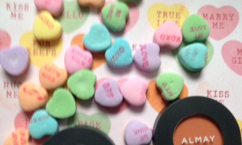 Almay Softies Eyeshadow singles in Peach Fuzz & Vintage Grape neversaydiebeauty.com @redAllison