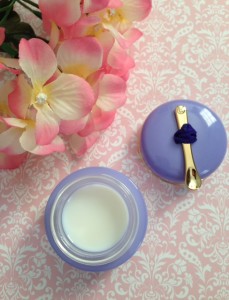 Tatcha LUMINOUS Overnight Memory Serum open jar showing unique gelee neversaydiebeauty.com @redAllison