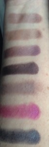 Too Faced Chocolate Bon Bons eyeshadow palette darker swatches neversaydiebeauty.com @redAllison