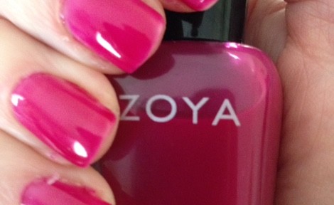 Zoya Professional Nail Lacquer, shade Paloma, a raspberry jelly neversaydiebeauty.com @redAllison