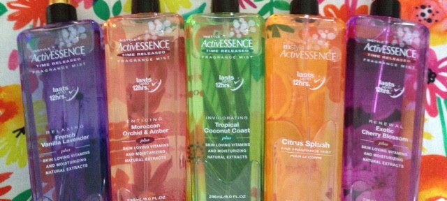 InStyle ActivESSENCE Fragrance Mists in 5 colorful scents neversaydiebeauty.com @redAllison