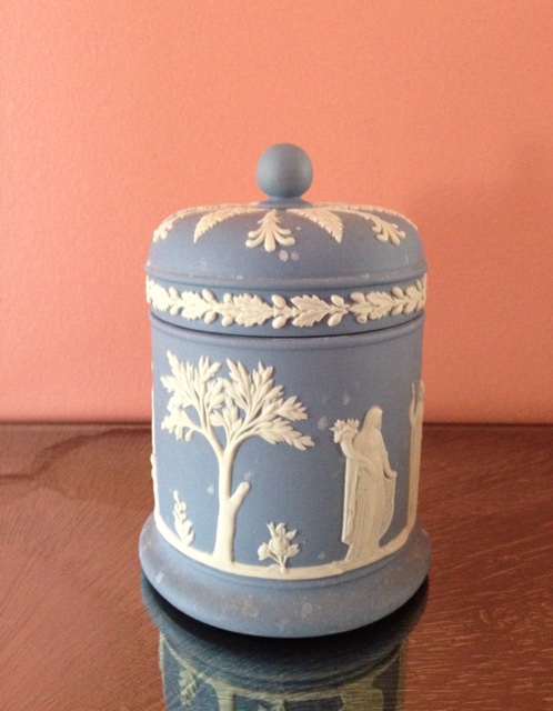 Wedgwood storage jar neversaydiebeauty.com @redAllison