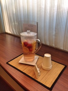 fruit tea at Bella Sante Spa Boston neversaydiebeauty.com @redAllison