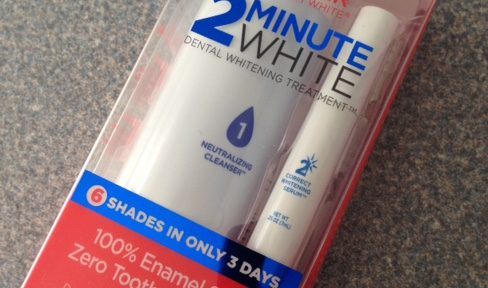Luster 2 Minute White Dental Whitening Treatment box neversaydiebeauty.com @redAllison