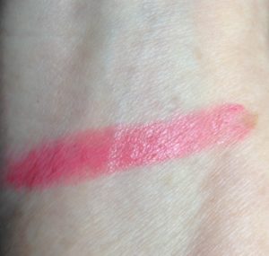 Mirabella Colour Vinyl Lipstick: Balmy Nectar swatch neversaydiebeauty.com @redAllison