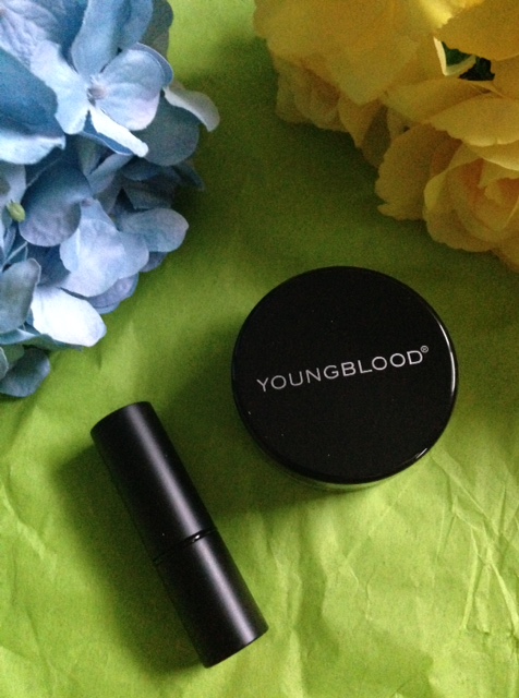 Youngblood Cosmetics Lunar Dust highlighter & Intimatte Lipstick neversaydiebeauty.com @redAllison