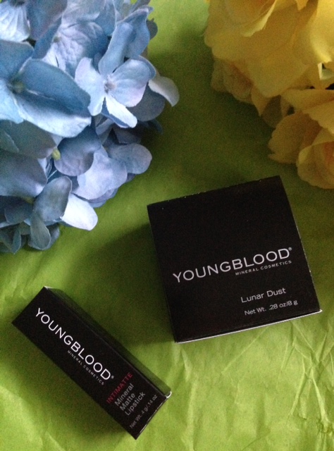 Youngblood Cosmetics Lunar Dust & Intimatte Lipstick outer packaging neversaydiebeauty.com @redAllison