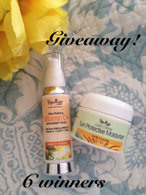 Giveaway from Reviva Labs Skincare with 6 winners neversaydiebeauty.com
