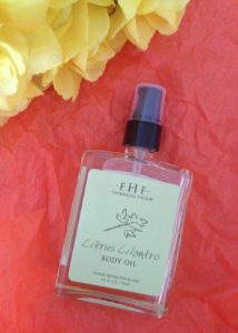 Farmhouse Fresh Citrus Cilantro Body Oil neversaydiebeauty.com
