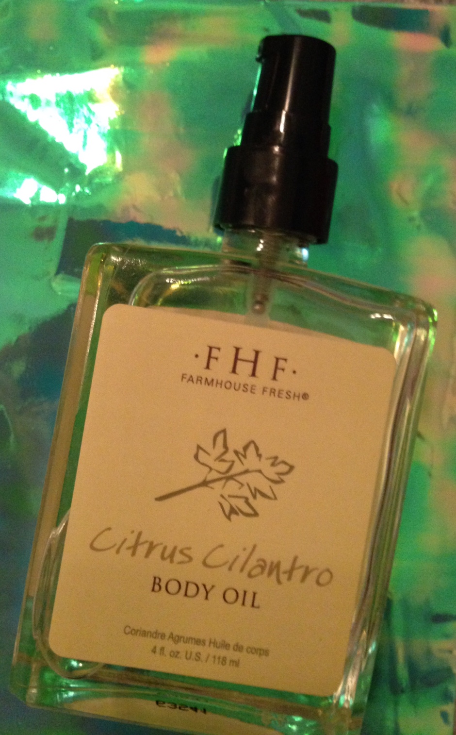 Farmhouse Fresh Citrus Cilantro Body Oil neversaydiebeauty.com
