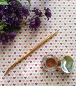Tarte Etch & Sketch Double-ended Eyeliner Brush and Clay Pot Eyeliner, metallic bronze cream, Spirit Animal neversaydiebeauty.com