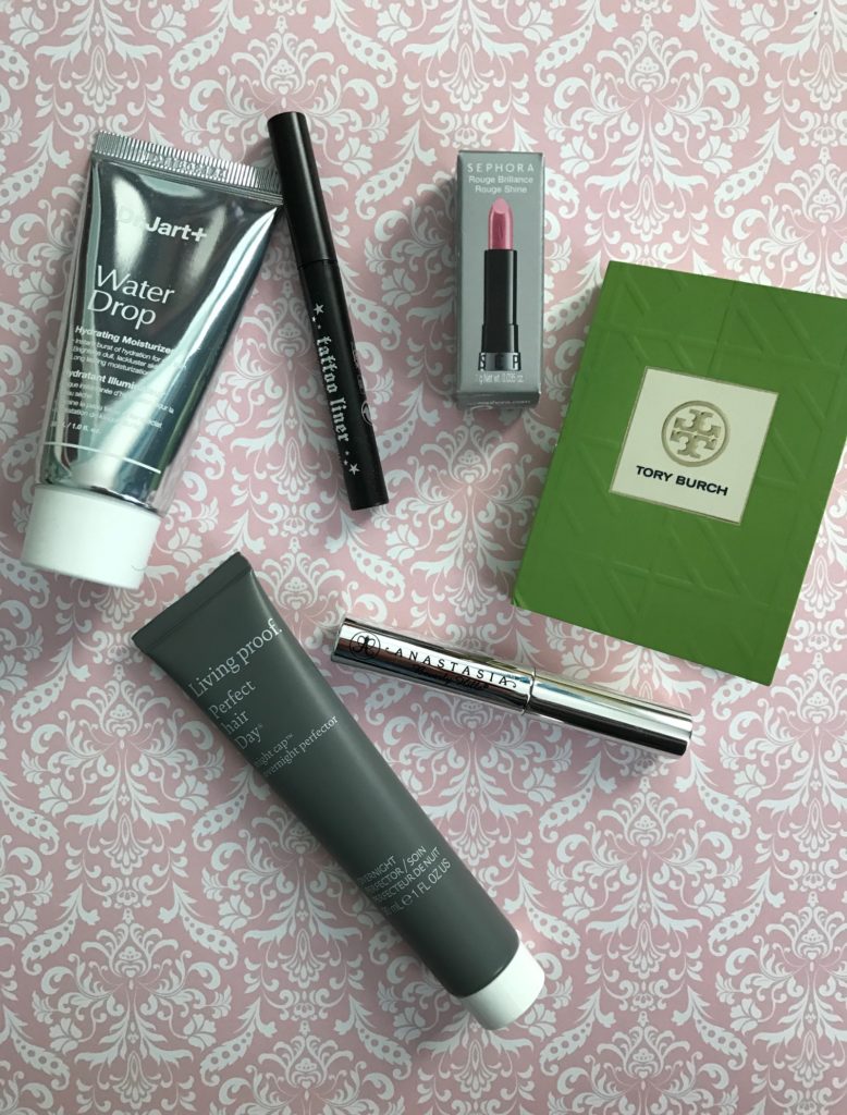 contents of the September 2016 Sephora Play! subscription bag neversaydiebeauty.com