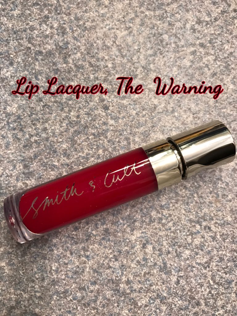 Smith & Cult Lip Laquer, in the shadeThe Warning, red