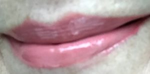 lips wearing Tarte Lip Sculptor Lipstick & Gloss, Voltage neversaydiebeauty.com