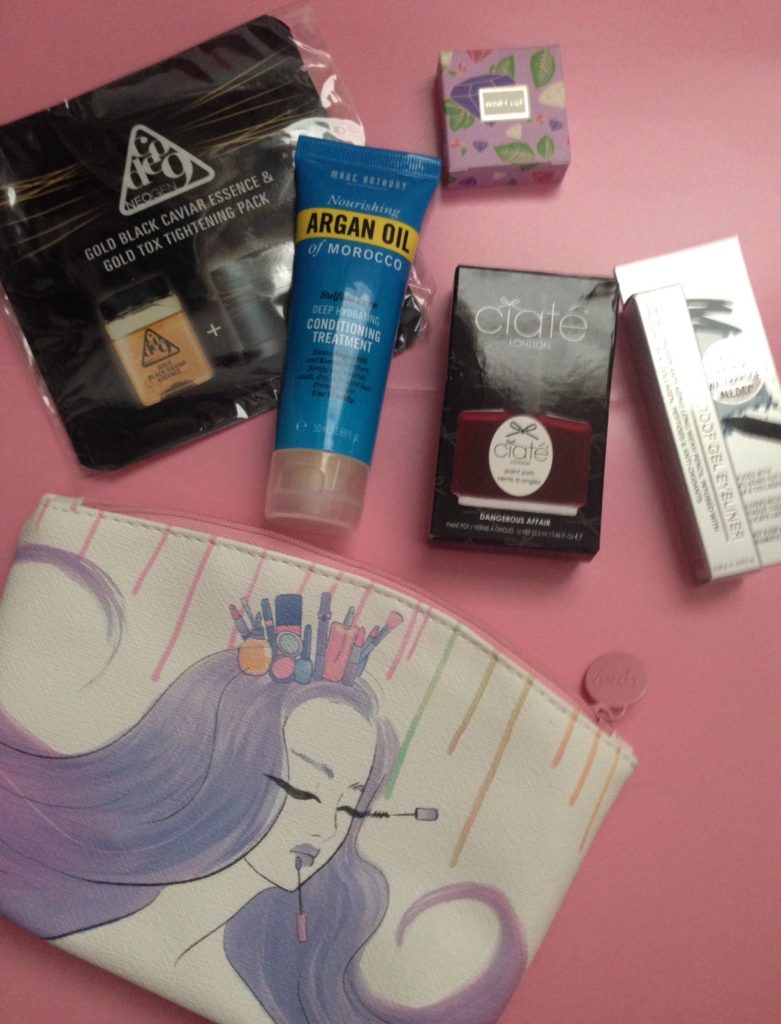 ipsy Sugar Highness August 2016 bag, products in their boxes neversaydiebeauty.com
