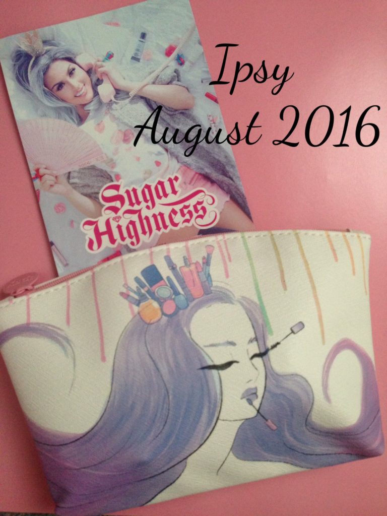 ipsy Sugar Highness makeup bag August 2016 neversaydiebeauty.com