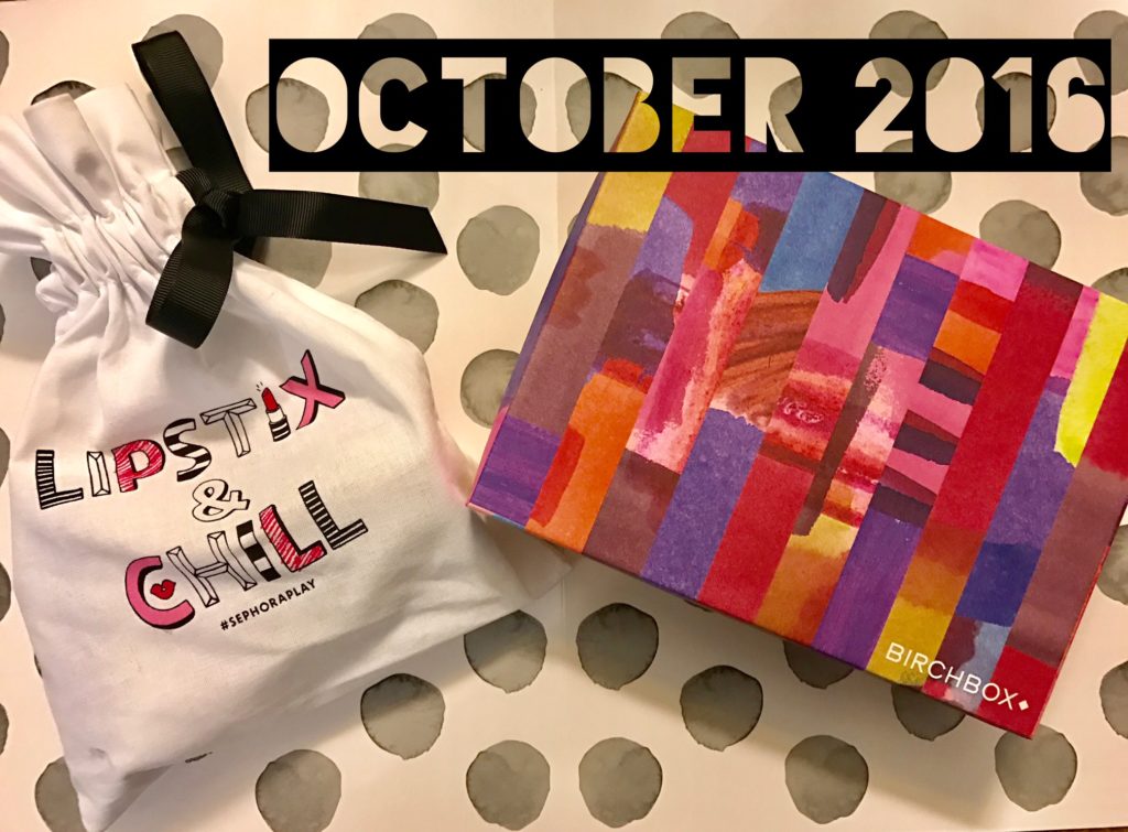 October 2016 Birchbox box & Sephora Play bag neversaydiebeauty.com