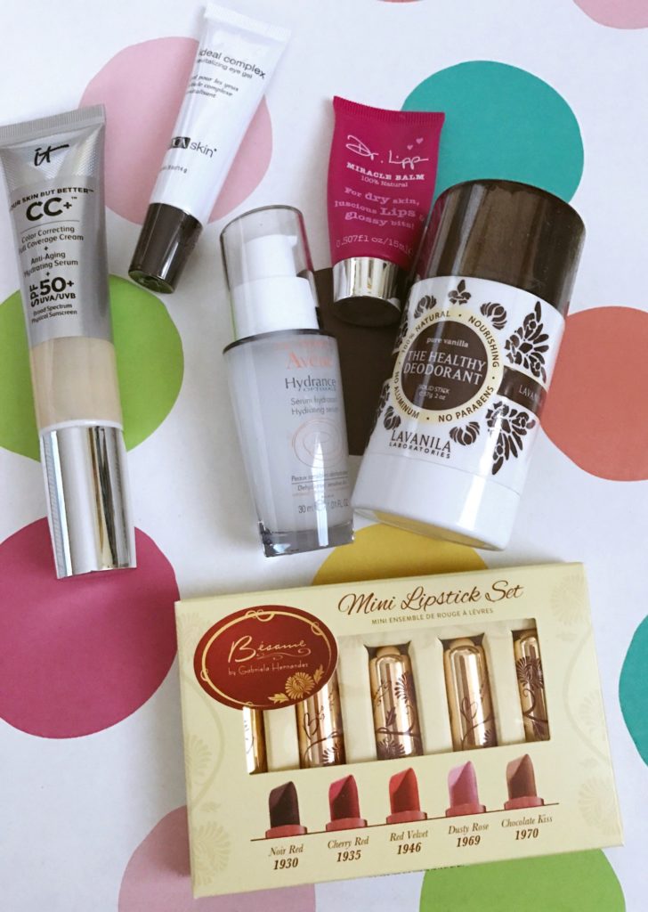 makeup and skincare products I bought neversaydiebeauty.com