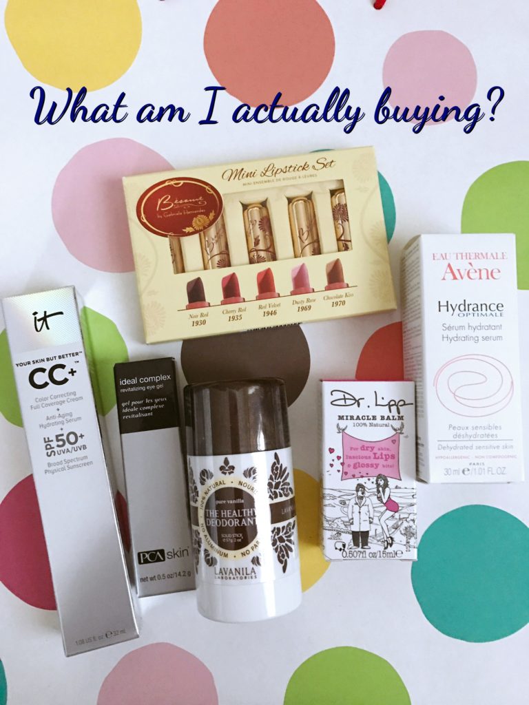 skincare & makeup products I bought November 2016
