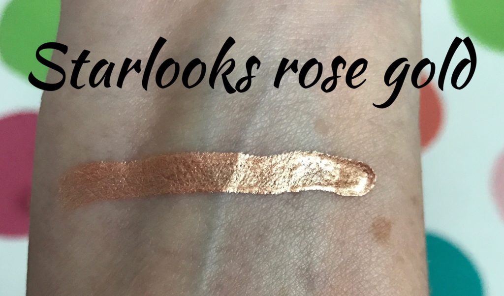 Starlooks liquid eyeshadow rose gold neversaydiebeauty.com