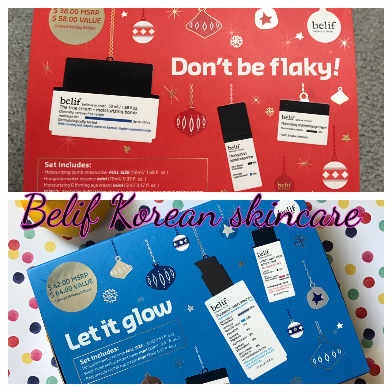 Belif Skincare from Korea: Don't Be Flaky and Let It Glow skincare kits neversaydiebeauty.com
