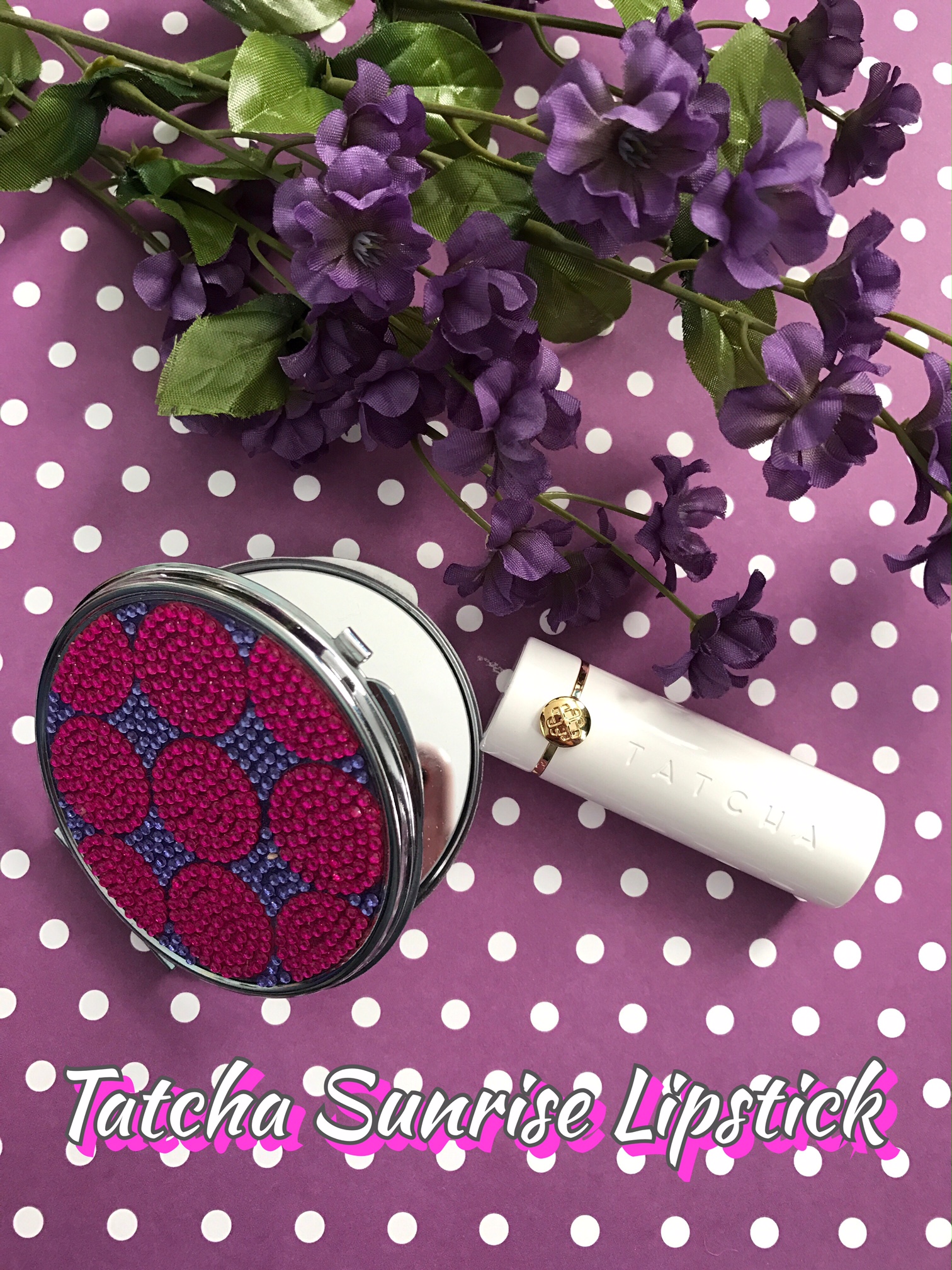 TATCHA Sunrise lipstick with mirror, neversaydiebeauty.com