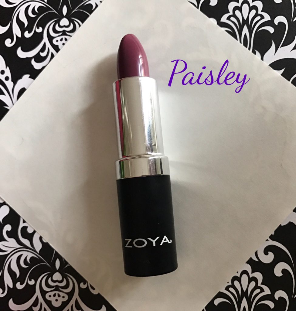Zoya Lipstick in shade, Paisley - bullet, neversaydiebeauty.com