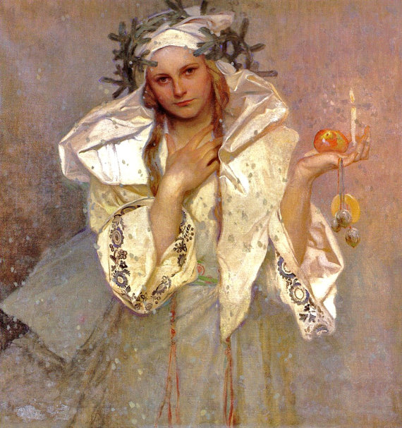 painting used by Alkemia Perfume for a limited edition Christmas perfume
