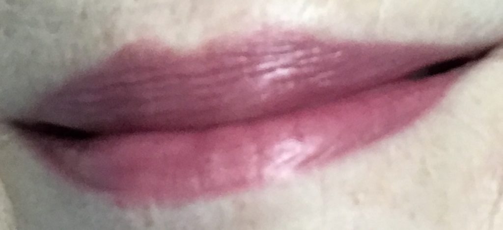 my lips wearing Zoya Lipstick in shade Paisley in the shade, neversaydiebeauty.com