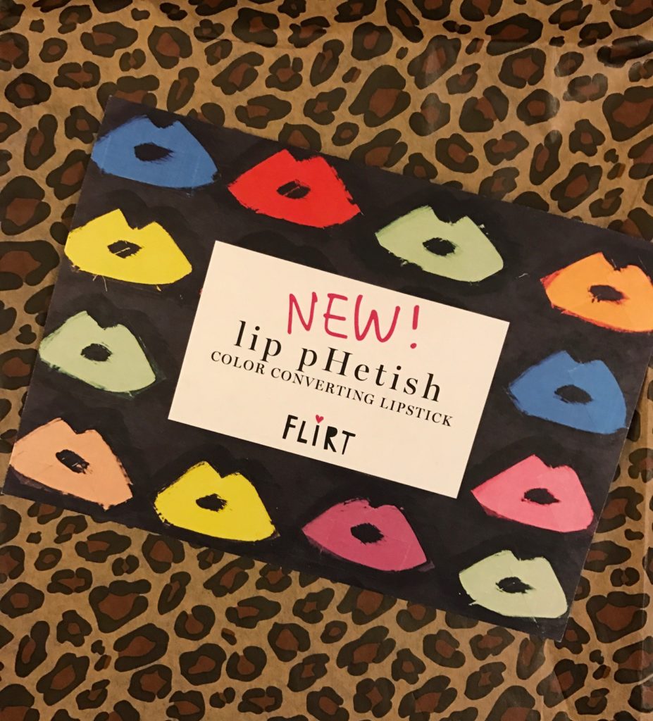Flirt Lip pHetish Color Converting Lipstick card, front, neversaydiebeauty.com