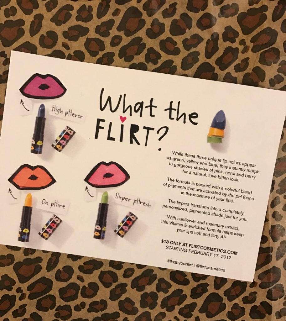 Flirt Lip pHetish Lipstick card, back, neversaydiebeauty.com