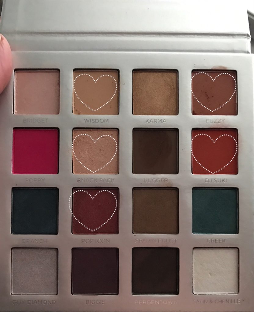 shades I used from PUR Cosmetics Trolls Shadow Palette, neversaydiebeauty.com
