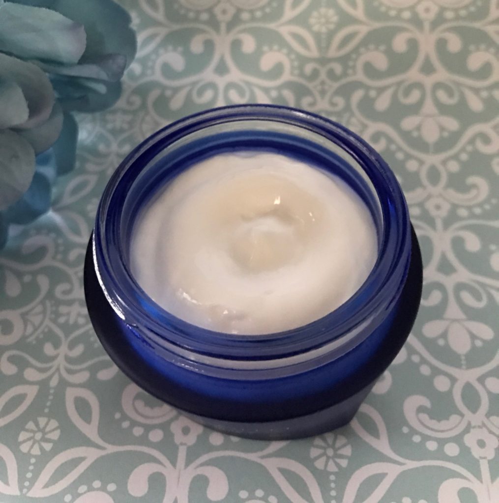 an open jar of Bellatorra Cellular Repair Night Cream revealing the thick cream inside, neversaydiebeauty.com