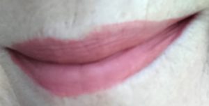 my lips wearing Jesse's Girl Matte Finish Lip Color in Angelic, neversaydiebeauty.com