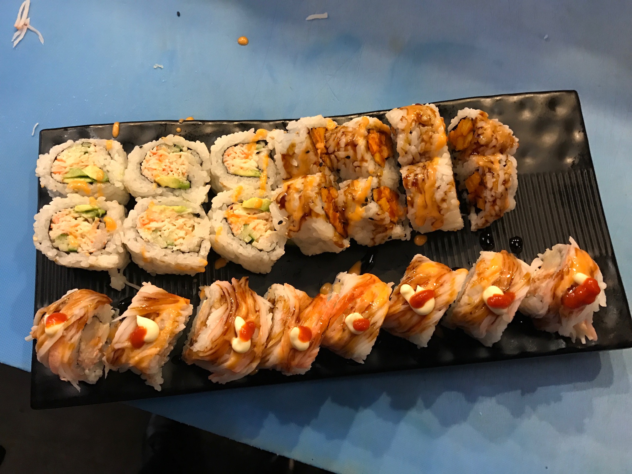 sushi I rolled at Warbora, Japanese restaurant in Boston MA, neversaydiebeauty.com
