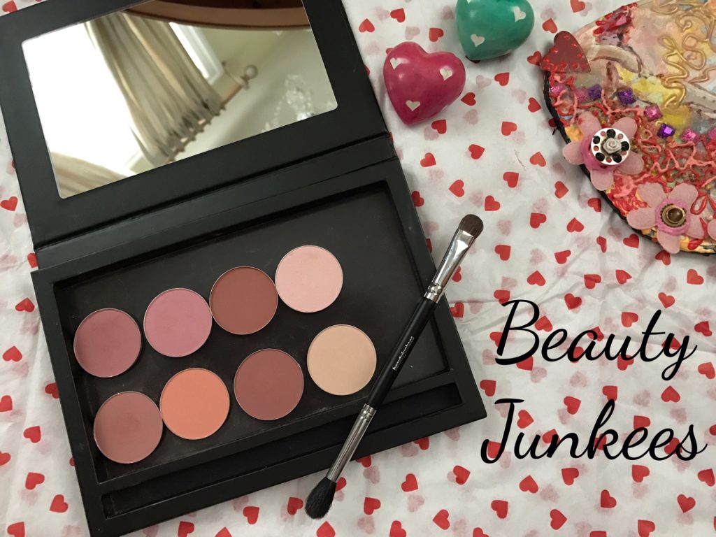 new Beauty Junkees blush and highlighter singles in their magnetized palette, neversaydiebeauty.com