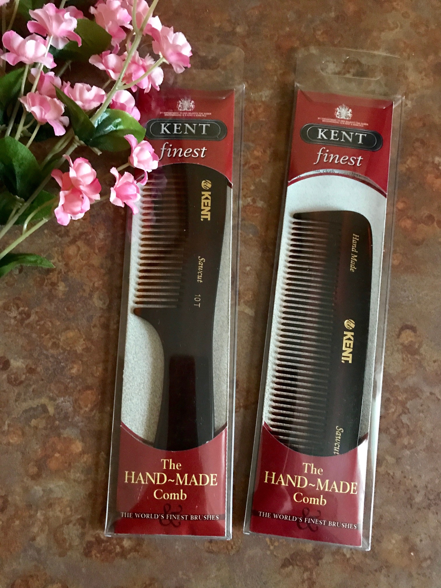 Kent of London combs in their packaging, neversaydiebeauty.com